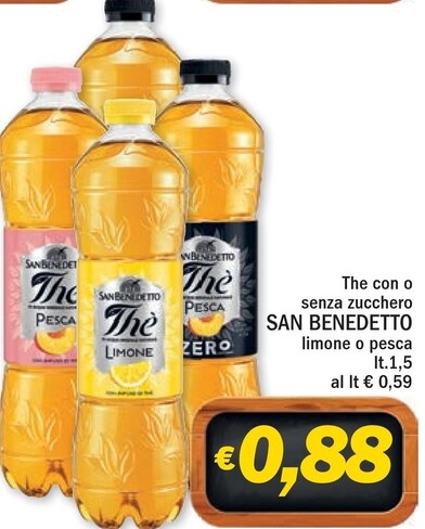 Offerta per San Benedetto The Con O Senza Zucchero a 0,88€ in ARD Discount