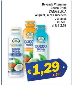 Offerta per L'angelica Bevanda Vitermine Cocco Drink a 1,29€ in ARD Discount