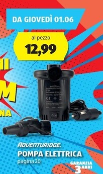Offerta per Adventuridge Pompa Elettrica a 12,99€ in Aldi