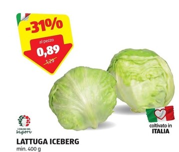 Offerta per I colori del sapore Lattuga Iceberg a 0,89€ in Aldi