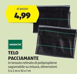 Offerta per Gardenline Telo Pacciamante a 4,99€ in Aldi