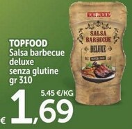 Offerta per Topfood Salsa Barbecue Deluxe Senza Glutine a 1,69€ in Carrefour Express