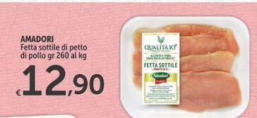 Offerta per Amadori Fetta Sottile Di Petto Di Pollo a 12,9€ in Carrefour Express
