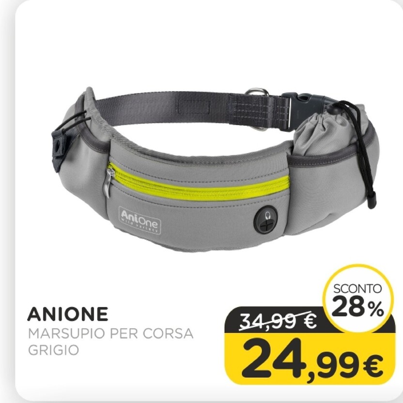 Offerta per Anione - Marsupio Per Corsa Grigio a 24,99€ in Arcaplanet