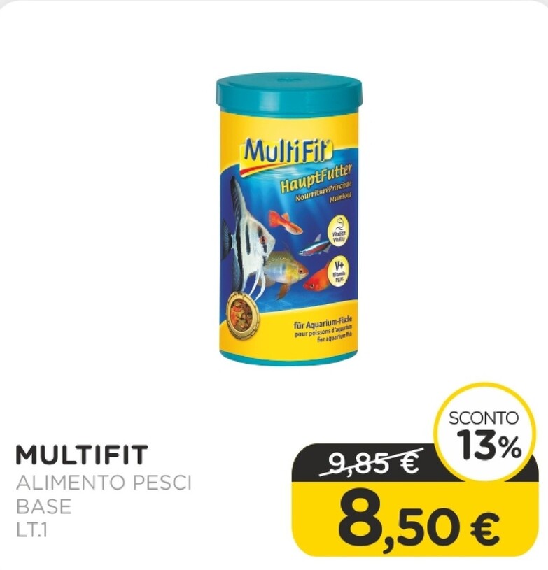 Offerta per Multifit - Alimento Pesci / Lt.1 / Base a 8,5€ in Arcaplanet