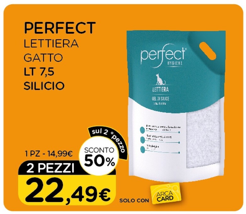 Offerta per Perfect Lettiera Gatto Lt 7,5 Sicilio a 14,99€ in Arcaplanet