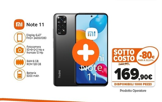 Offerta per Xiaomi Note 11 a 169,9€ in Expert