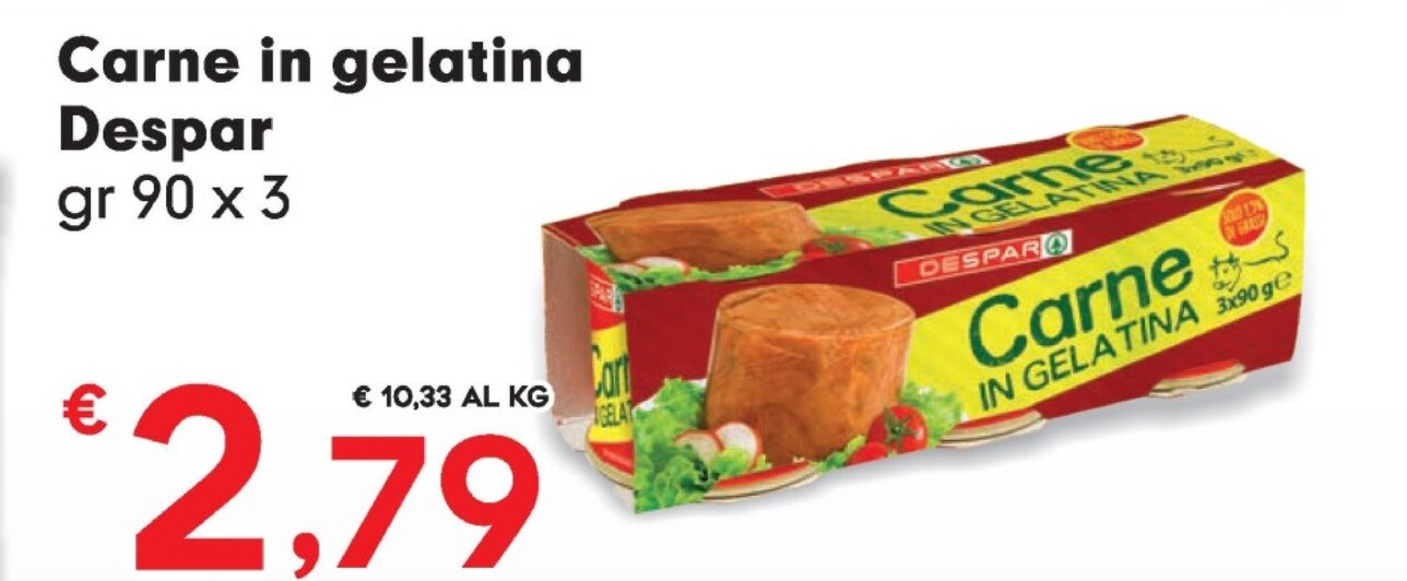 Offerta per Despar Carne In Gelatina a 2,79€ in Despar