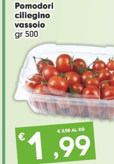 Offerta per Pomodori Ciliegino Vassoio a 1,99€ in Despar