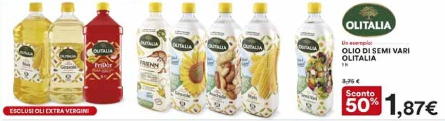 Offerta per Olitalia Olio Di Semi Vari a 1,87€ in Ipercoop