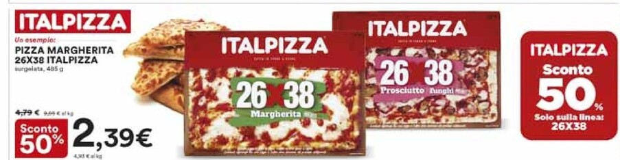 Offerta per Italpizza Pizza Margherita a 2,39€ in Ipercoop