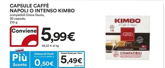 Offerta per Kimbo Capsule Caffe Napoli a 5,99€ in Ipercoop