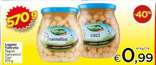 Offerta per Valfrutta Legumi a 0,99€ in Crai