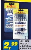 Offerta per Gillette U & G 3 + 2 Skinguard a 2,99€ in Risparmio Casa