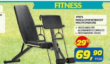 Offerta per 97071 Panca Gym Workout Multifunzione a 69,9€ in Risparmio Casa