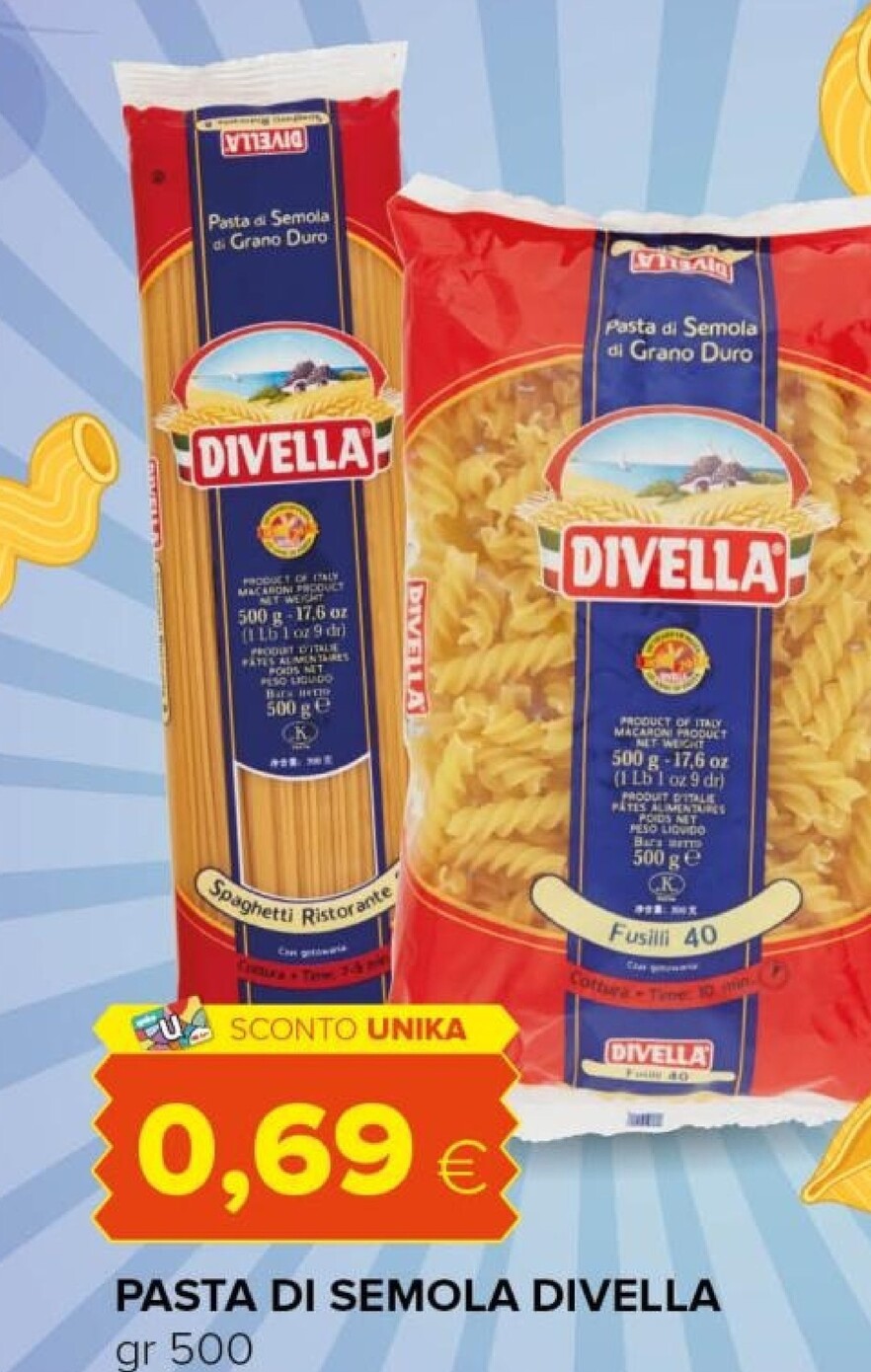 Offerta per Divella Pasta Di Semola a 0,69€ in Tigre