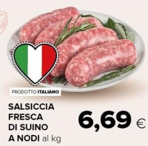 Offerta per Salsiccia Fresca Di Suino A Nodi a 6,69€ in Tigre