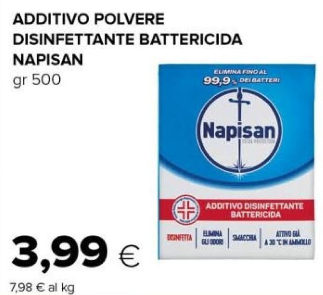 Offerta per Napisan Additivo Polvere Disinfettante Battericida a 3,99€ in Tigre