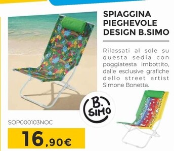 Offerta per Sole Spiaggina Pieghevole Design Bsimo a 16,9€ in Euronics