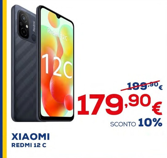 Offerta per Xiaomi Redmi 12 C a 179,9€ in Euronics