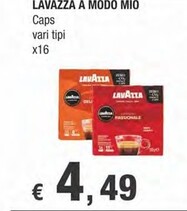 Offerta per Lavazza A Modo Mio Caps a 4,49€ in Crai