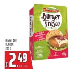 Offerta per Dimmidisì Burger a 2,49€ in Coop