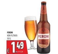 Offerta per Peroni Non Filtrata a 1,49€ in Coop