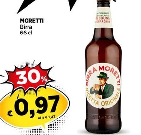 Offerta per Moretti Birra a 0,97€ in Coop
