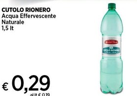 Offerta per Cutolo rionero Acqua Effervescente Naturale a 0,29€ in Coop