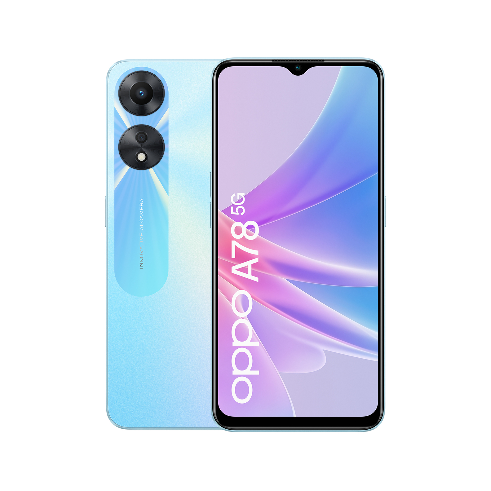 Offerta per Oppo A78 5G Smartphone, AI Doppia Fotocamera 50+2MP, Selfie 8MB, Display 6.56” 90HZ LCD, 5000mAh, RAM 8 (Esp 12GB/14GB/16GB) + ROM 128GB (esp1TB), IPX4, [Versione Italia], Glowing Blue a 279€ in Comet