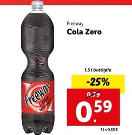 Offerta per Freeway Cola Zero a 0,59€ in Lidl