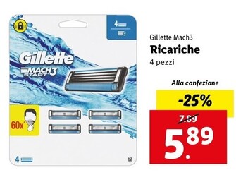 Offerta per Gillette Mach3 Ricariche a 5,89€ in Lidl