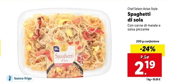 Offerta per Chef Select Asian Style Spaghetti Di Soia a 2,19€ in Lidl