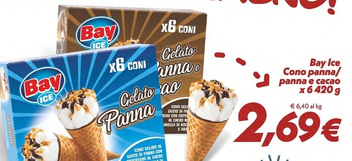 Offerta per Bay Ice Cono Panna a 2,69€ in Iper Super Conveniente