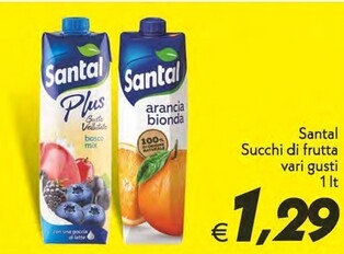Offerta per Santal Succhi Di Frutta a 1,29€ in Iper Super Conveniente