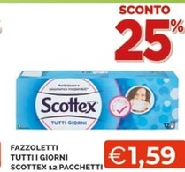 Offerta per Scottex Fazzoletti Tutti I Giorni a 1,59€ in Mercatò