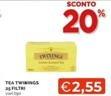 Offerta per Twinings Tea 25 Filtri a 2,55€ in Mercatò Local