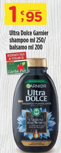 Offerta per Garnier Ultra Dolce Shampoo a 1,95€ in Crai
