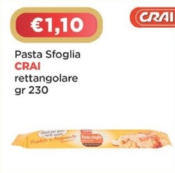 Offerta per Crai Pasta Sfoglia Rettangolare a 1,1€ in Crai