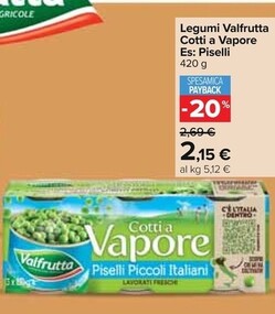Offerta per Valfrutta Legumi Cotti A Vapore a 2,15€ in Carrefour Market