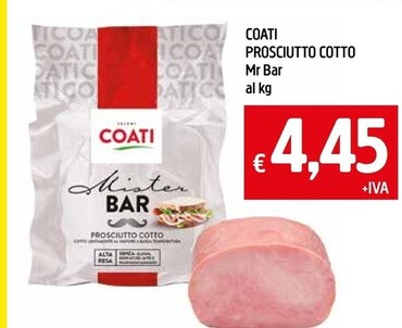 Offerta per Coati Prosciutto Cotto Mr Bar a 4,45€ in Galassia