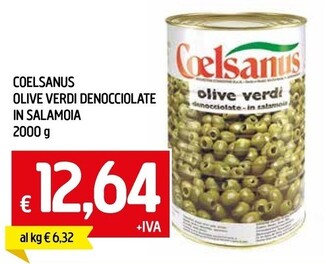 Offerta per Coelsanus Olive Verdi Denocciolate In Salamoia a 12,64€ in Galassia