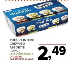 Offerta per Bontà viva Yogurt Intero Cremoso Assortiti a 2,49€ in Todis