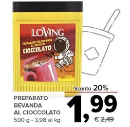 Offerta per Loving Preparato Bevanda Al Cioccolato a 1,99€ in Todis