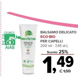 Offerta per Gently Balsamo Delicato Eco-Bio Per Capelli a 1,49€ in Todis