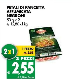Offerta per Negroni Petali Di Pancetta Affumicata a 2,55€ in Tigros