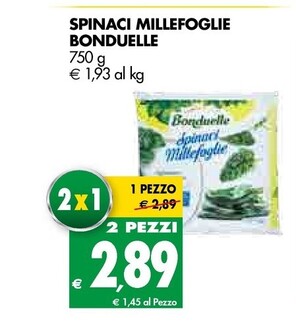 Offerta per Bonduelle Spinaci Millefoglie a 2,89€ in Tigros