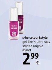 Offerta per S-he colour&style - gel-like'n ultra stay smalto unghie a 2,99€ in dm
