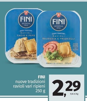 Offerta per Fini Nuove Tradizioni Ravioli a 2,29€ in Pam RetailPro