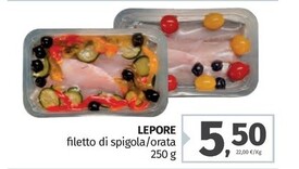 Offerta per Lepore mare Filetto Di Spigola a 5,5€ in Pam RetailPro